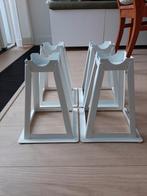 Bedklossen / bedverhogers 4x, Ophalen, Wit, Metaal, Minder dan 25 cm