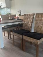 Eetkamer stoelen 6, Huis en Inrichting, Ophalen, Gebruikt, Riet of Rotan, Vijf, Zes of meer stoelen