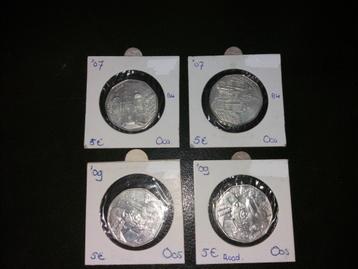 4 x 5 Euro Oostenrijk BU beschikbaar voor biedingen