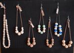 Ketting Houten Kralen, Ketting Kurk Kralen, Kralen Ketting, Ophalen of Verzenden, Nieuw, Overige materialen, Verstelbaar