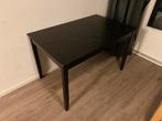 2x tafel zwart Ikea Lerhamn 118x74 werktafel atelier tafel, 100 tot 150 cm, 100 tot 150 cm, Grenenhout, Gebruikt