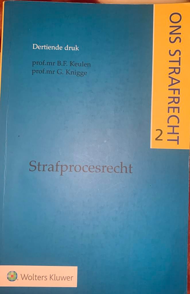 G. Knigge - Strafprocesrecht, Sociale wetenschap, Ophalen of Verzenden, Zo goed als nieuw, G. Knigge; B.F. Keulen