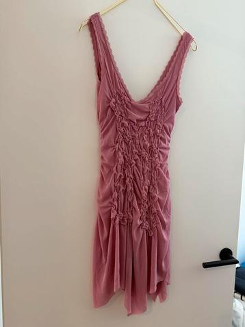 Zara Roze Mini Jurk Maat M beschikbaar voor biedingen