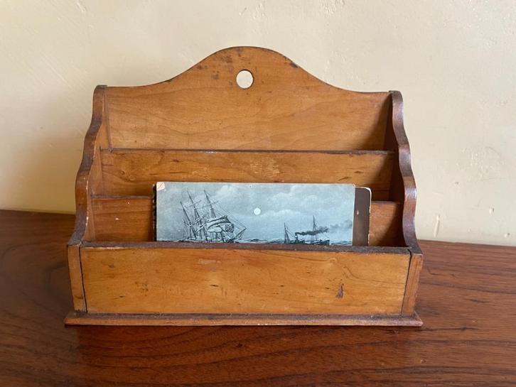 Mooi Postbakje Brievenbakje voor op bureau art deco 1930, Antiek en Kunst, Antiek | Woonaccessoires, Ophalen of Verzenden