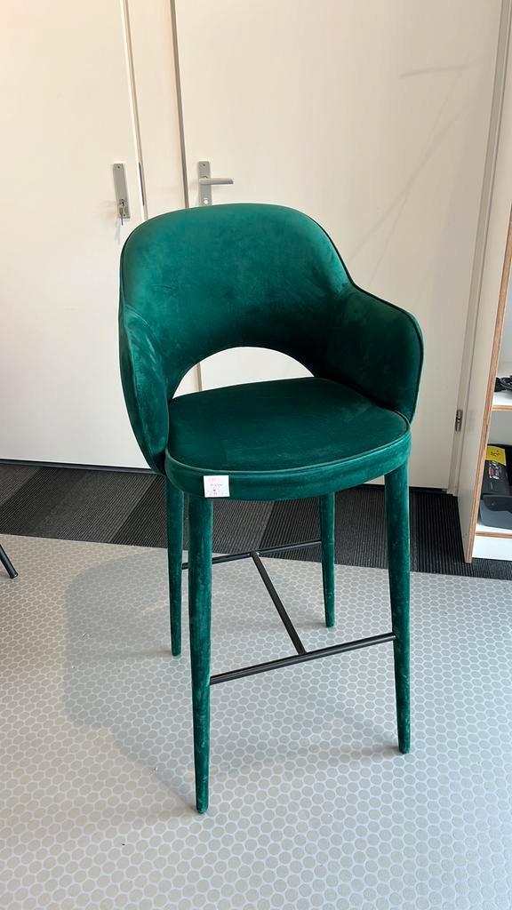 1x Polspotten Barstool barkruk hoge kruk groen, Huis en Inrichting, Barkrukken, Zo goed als nieuw, 60 tot 90 cm, Hout, 1 kruk