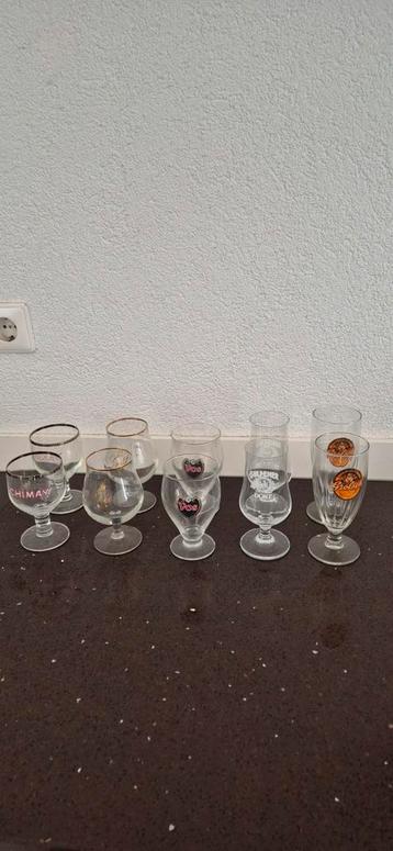 Vintage speciaal bier glazen  beschikbaar voor biedingen