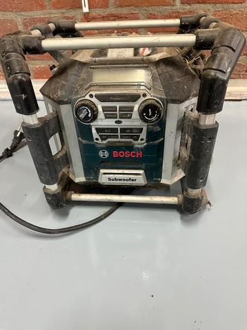 Goed werkende Bosch bouwradio.
