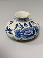 Antieke vintage Delfts blauwe vaas blauw wit porseleinen, Ophalen of Verzenden