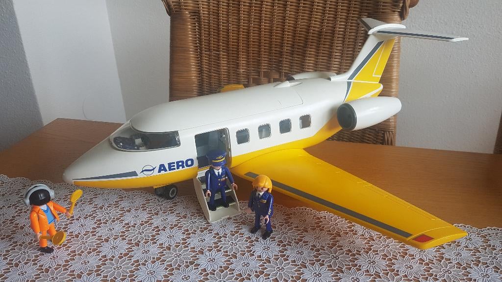 playmobil 3185 passagiers vliegtuig, Kinderen en Baby's, Speelgoed | Playmobil, Ophalen of Verzenden, Gebruikt