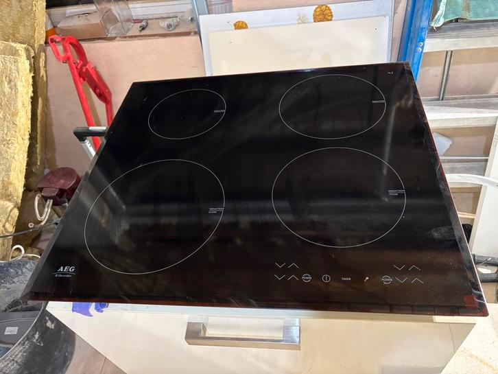 AEG Inductie Kookplaat - Werkt Perfect!, Witgoed en Apparatuur, Kookplaten, Gebruikt, Inbouw, Inductie, 4 kookzones, Ophalen