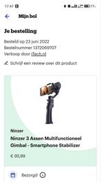 Ninzer 3-Assen Gimbal - Smartphone Stabilizer, Ophalen of Verzenden, Zo goed als nieuw, Overige typen