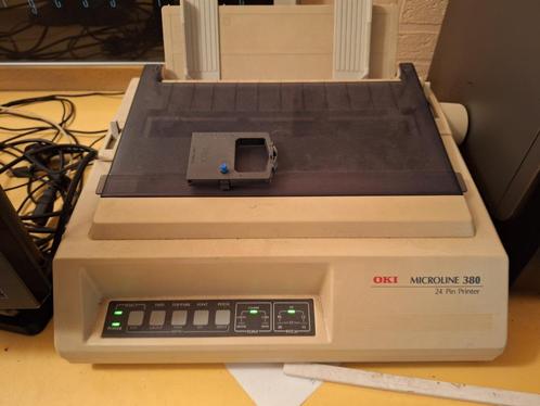 Oki Microline 380, 24-naalds, gebruikt voor tattoo stencils, Computers en Software, Printers, Gebruikt, Printer, Matrix-printer