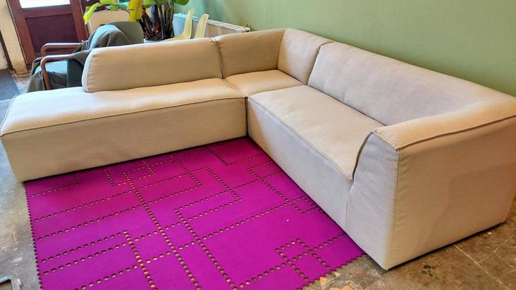 Gelderland 6905 | Hoekbank | Refurbished | zandkleur naturel, Huis en Inrichting, Banken | Bankstellen, Zo goed als nieuw, Hoekbank