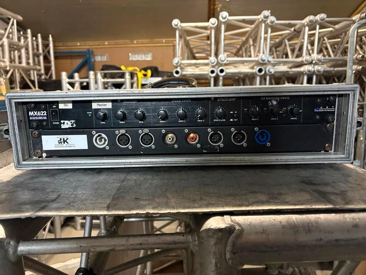 Mengpaneel MX622 in koffer, Muziek en Instrumenten, Mengpanelen, Gebruikt, 5 tot 10 kanalen, Microfooningang, Ophalen of Verzenden