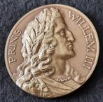 Bronzen penning Prins Willem III 1650-1702, Postzegels en Munten, Penningen en Medailles, Ophalen of Verzenden, Brons, Nederland