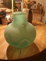 Murano Seguso Vaas - Groen Glas, Antiek en Kunst, Ophalen of Verzenden