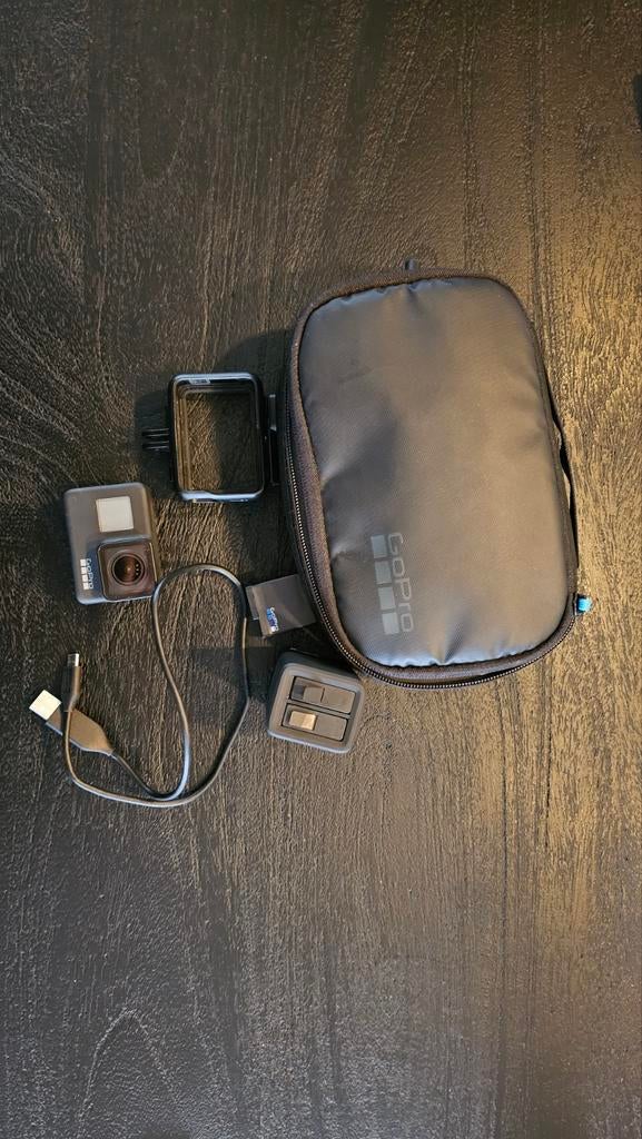 GoPro Hero 7 Black + 3 Accu's + Case, Audio, Tv en Foto, Actiecamera's, Ophalen of Verzenden, Gebruikt, GoPro