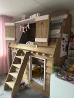 Uniek Houten Stapelbed, Ophalen of Verzenden, Zo goed als nieuw, 180 cm of meer, 85 tot 100 cm