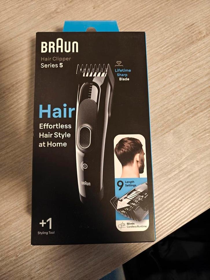 Braun Haartrimmer Series 5 HC5310, Haartrimmer Met 9 Lengte-, Witgoed en Apparatuur, Persoonlijke-verzorgingsapparatuur, Nieuw