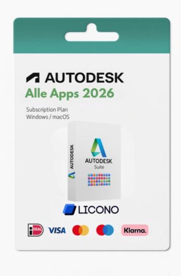 Autodesk Alle Apps 2026 - Officiële Licentie beschikbaar voor biedingen