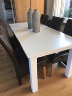 Eettafel 190x90x80 Wit, Huis en Inrichting, Tafels | Eettafels, Ophalen, Zo goed als nieuw, Rechthoekig, 50 tot 100 cm