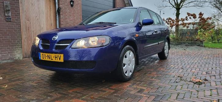 Nissan Almera 1.8 5D 2003 Blauw, Auto's, Nissan, Particulier, Almera, Airbags, Centrale vergrendeling, Climate control, Elektrische buitenspiegels