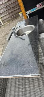Gratis Granieten aanrechtblad, Tuin en Terras, Buitenkeukens, Ophalen, Gebruikt, Inbouw