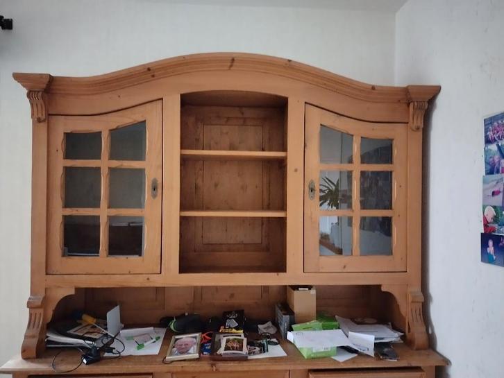 bovenste deel grenen dressoirkast dressoir kast, Huis en Inrichting, Kasten | Dressoirs, Gebruikt, 100 tot 150 cm, 25 tot 50 cm