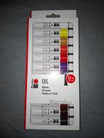 Marabu Olieverf Set - 12 Tubes Nieuw, Hobby en Vrije tijd, Ophalen of Verzenden, Nieuw, Knutselwerk
