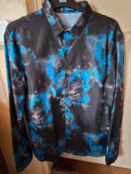 Blouse Overhemd Glanzend L/XL, Kleding | Heren, Ophalen of Verzenden, Zo goed als nieuw, Zwart