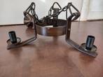 oude lamp hanglamp vintage smeedijzer brutalist mid century, Antiek en Kunst, Verzenden