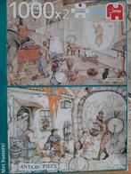 Anton Pieck puzzels, 2 x 1000 stukjes in doos, nieuwstaat., Verzenden, 500 t/m 1500 stukjes, Zo goed als nieuw, Legpuzzel