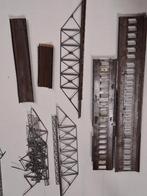 Partij brug en oprit delen n spoor, Overige merken, Gebruikt, Gelijkstroom of Wisselstroom, Brug, Tunnel of Gebouw