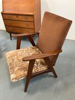 Vintage fauteuil Mid Century jaren 60 easy chair, Ophalen, Gebruikt, 75 tot 100 cm