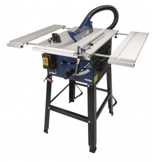 TSM1033 Ferm Zaagtafel 1800Watt 250mm, Doe-het-zelf en Verbouw, Gereedschap | Zaagmachines, Nieuw, Cirkelzaag, 1200 watt of meer