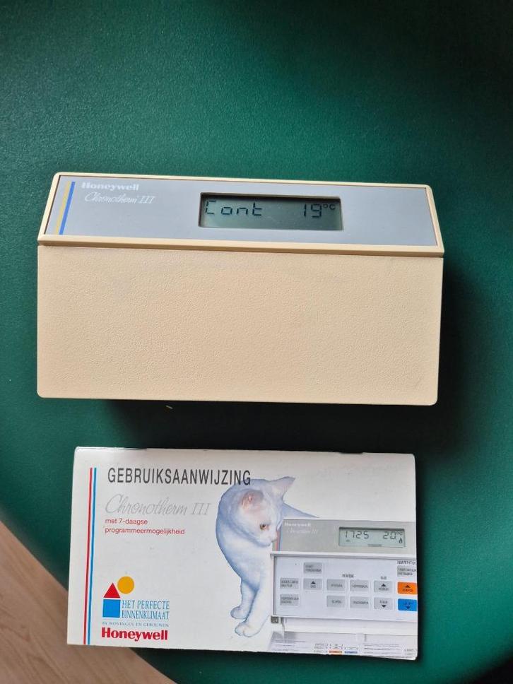 Honeywell Chronotherm thermostaat incl gebruiksaanwijzing, Doe-het-zelf en Verbouw, Thermostaten, Gebruikt, Ophalen