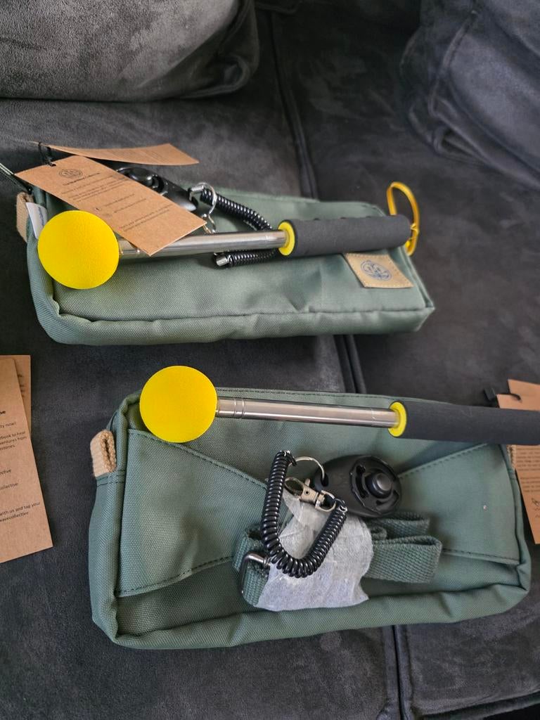 Targetstick met clicker en tasje - Niet gebruikt!, Ophalen of Verzenden, Nieuw