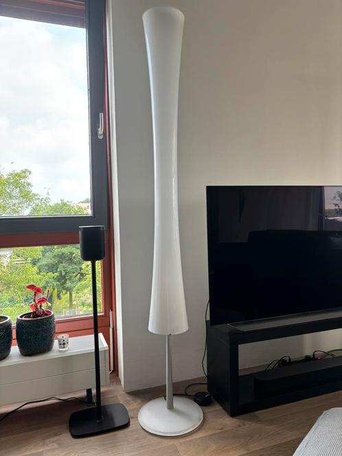 Mazzega dimbare vloerlamp., Huis en Inrichting, Lampen | Vloerlampen, Zo goed als nieuw, 150 tot 200 cm, Glas, Ophalen of Verzenden
