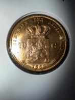 1888 Gouden 10 Gulden - Willem III - PR+, Koning Willem III, 10 cent, Losse munt, Goud