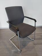 4 stuks Stoel(vergader) Wilkhahn ON - antraciet - slede chro, Huis en Inrichting, Stoelen, Metaal, Ophalen of Verzenden, Zo goed als nieuw