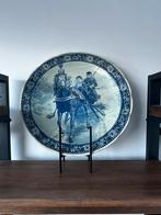 Antiek Delfts blauw bord groot, Verzenden