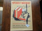 wo2  aanplakbiljet nsdap boekeninzameling v. wehrmacht, Verzamelen, Verzenden, Landmacht, Duitsland, Embleem of Badge