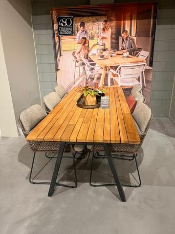 Showroom  Ambassador tuintafel / Aprilla diningstoelen beschikbaar voor biedingen