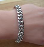zilveren zware schakelarmband [304], Ophalen of Verzenden, Zo goed als nieuw, Zilver, Zilver