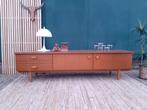 Vintage dressoir Deens design tv-meubel 210 cm, Huis en Inrichting, Kasten | Dressoirs, Ophalen