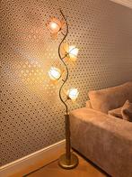 Lotus vloerlamp vintage Hollywood Regency, Huis en Inrichting, Lampen | Vloerlampen, Ophalen, Gebruikt, 150 tot 200 cm