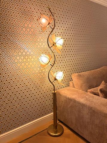 Lotus vloerlamp vintage Hollywood Regency beschikbaar voor biedingen