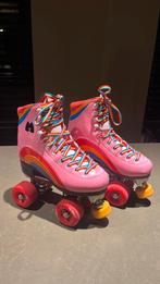 Gingerskates Moxi rolschaatsen roze regenboog maat 33, Ophalen of Verzenden, Zo goed als nieuw, Kinderen