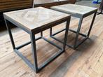 Salontafel / bijzettafel, vierkant oud hout Versailles, Ophalen, Nieuw