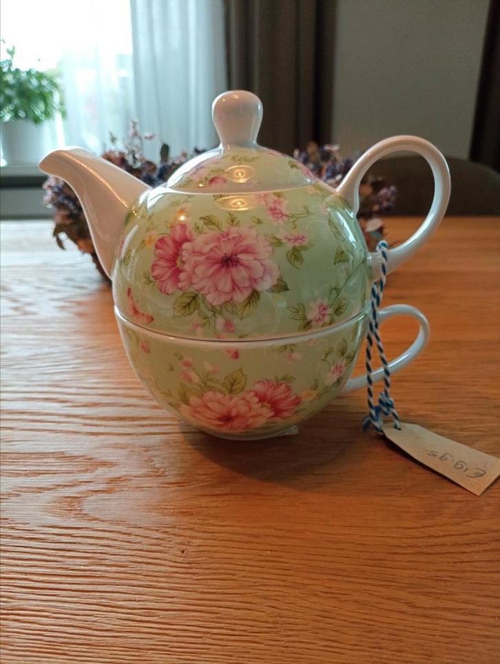 Thea for one theepotje van Clayre & Eef, nieuw., Huis en Inrichting, Keuken | Servies, Nieuw, Kop(pen) en/of Schotel(s), Overige stijlen